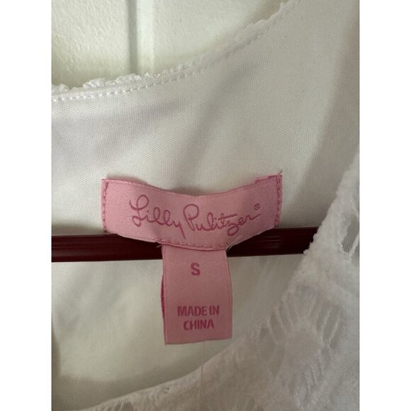 Lilly Pulitzer Marquette Shift Gold Metallic Island Time Lace Ombré NWT Size S - Picture 3 of 4